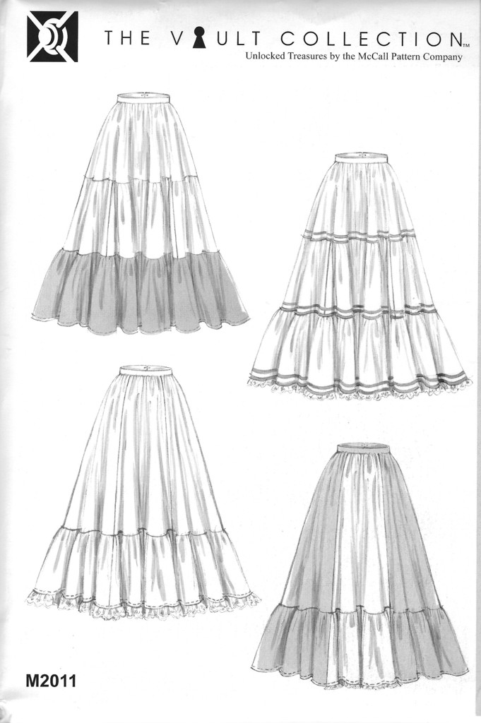 M 2011 Floor-Length Tiered Skirts