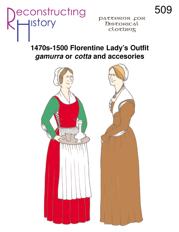 RH 509 Florentiner Damengewand Gamurra 1470-1500