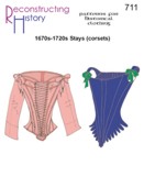 RH 711 1670s - 1720s Stays (corsets)
