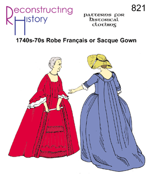 RH 821 1740s-1770s Robe française or Sacque Gown