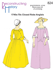 RH 824 1740s-1770s Closed Robe Anglais