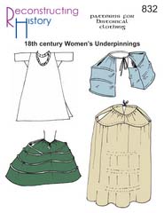 RH 832 18th Century Women's Underpinnings