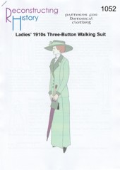 RH 1052 1910s Lady's three-button Coat and Skirt