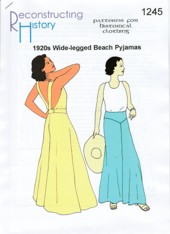 RH 1245 1920s Very Wide-Legged Beach Pyjamas
