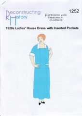 RH 1252 1920er Damen-Tageskleid mit eingesetzten Taschen