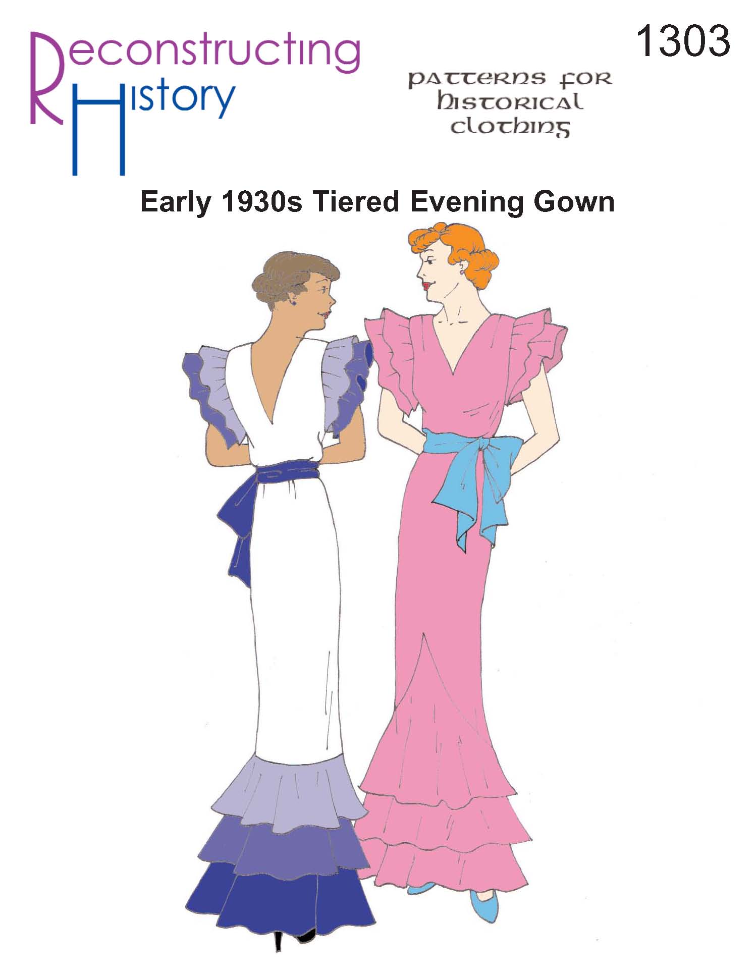 RH 1303 Abendkleid der frühen 1930er Jahre