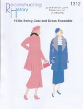 RH 1312 Kleid und Mantel aus den 1930er Jahren