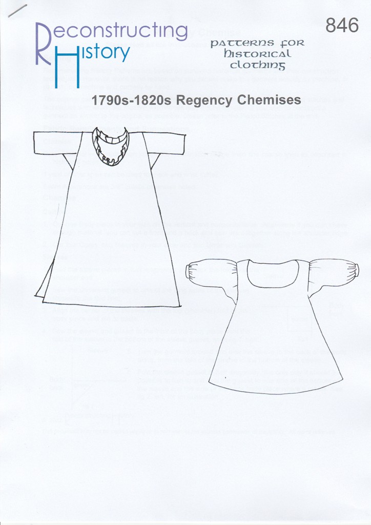 RH 846 Damen Chemise Regency spätes 18. Jh.