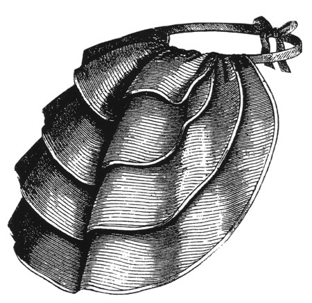 AP 1443 Tournure aus steifer Spitze 1871