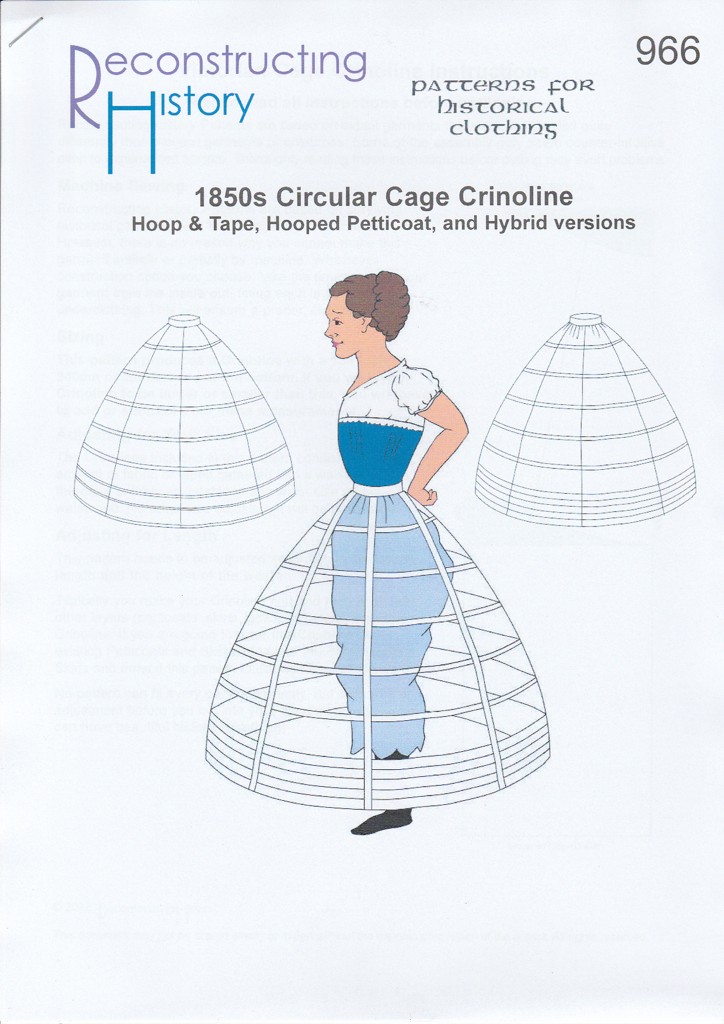 RH 966 Victorian 1850s Cage Crinoline