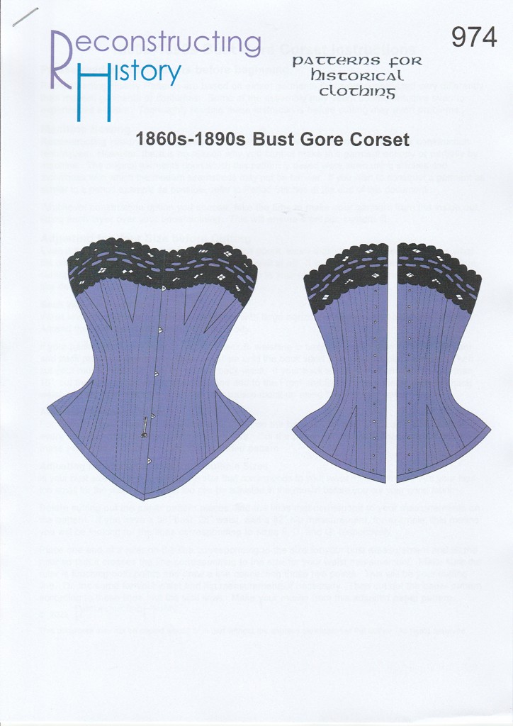 RH 974 Ladies' 1860s-1890s Bust Gore Corset