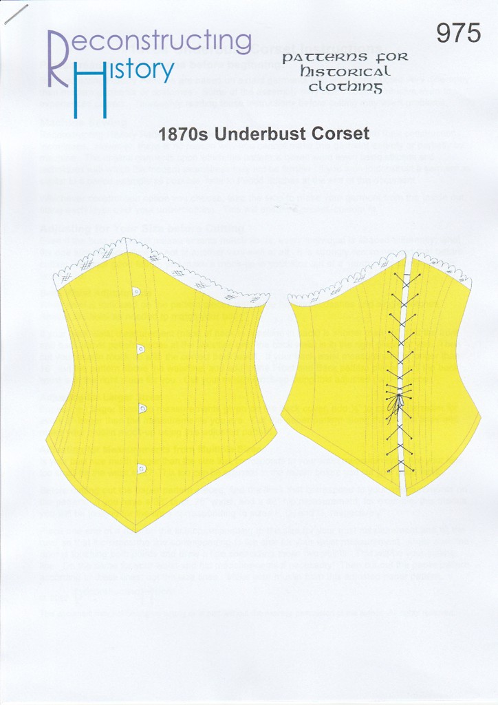 RH 975 Ladies' 1890s Underbust Corset