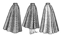 1880 Split Pannier Overskirt Schnittmuster Truly Victorian TV 328