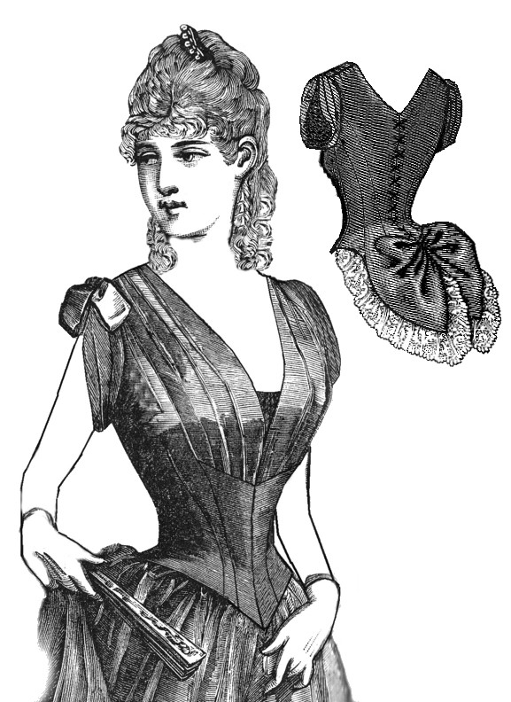TV 467 Oberteil zum Abendkleid 1886